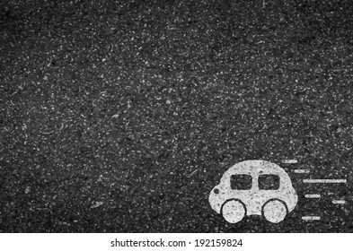 Car road and asphalt background texture with some fine grain in it of vector 