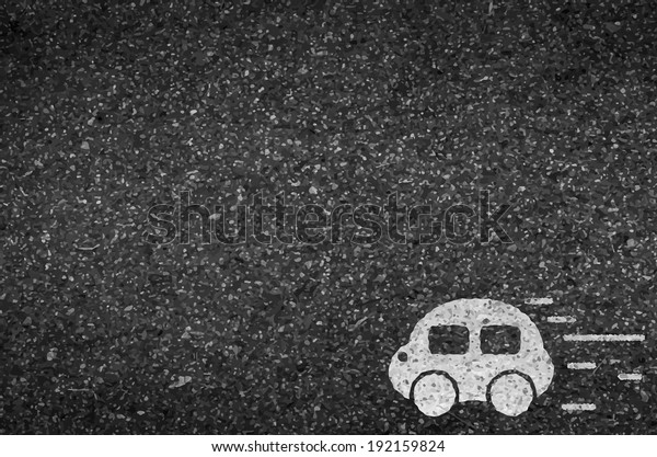 Car road and asphalt background texture with some\
fine grain in it of vector\
