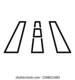 Car road icon outline vector. Auto part. Speed service