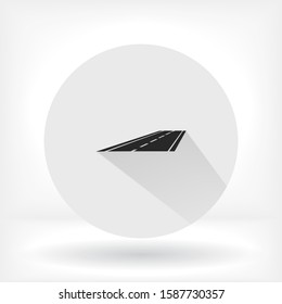 car road vector icon . Lorem Ipsum Flat Design