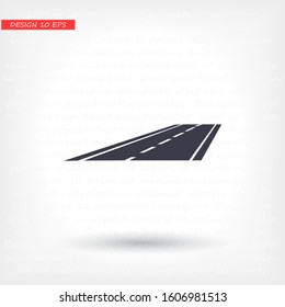 car road vector icon . Lorem Ipsum Flat Design