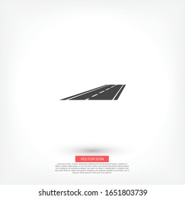 icono del vector de camión . Diseño plano Lorem Ipsum