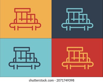 Logotipo de Robox para automóvil, icono plano simple del coche, robot, tecnología