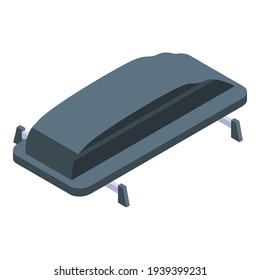 Car roof box icon. Isometric of Car roof box vector icon for web design isolated on white background
