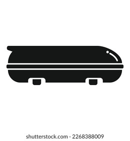 Car roof equipment icon simple vector. Box trunk. Cover auto
