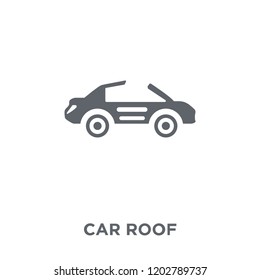 car roof icon. car roof design concept from Car parts collection. Simple element vector illustration on white background.
