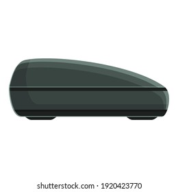 Car roof trip box icon. Cartoon of car roof trip box vector icon for web design isolated on white background