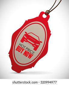 Car Sale concept and offer icons design, vector illustration 10 eps graphic.