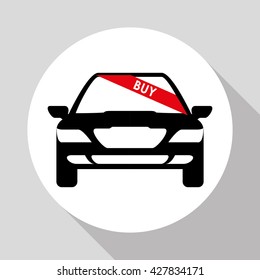Car sale design. sale concept. white background