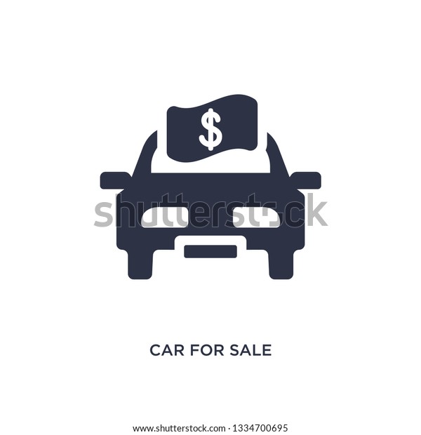 car for sale icon. Simple\
element illustration from mechanicons concept. car for sale\
editable symbol design on white background. Can be use for web and\
mobile.