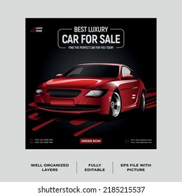 Car sale promotion social media post, Car ads, Car banner design template. svg