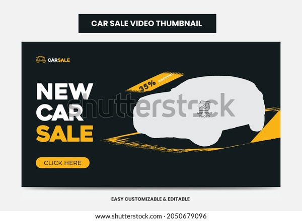 Car\
Sale Promotion video thumbnail and web banner. Car Rental Service\
social media video thumbnail \
\
Design\
template.\
\
