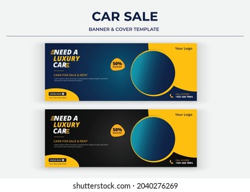 Car Sale Social media cover, banner, thumbnail, poster, Need a car social media