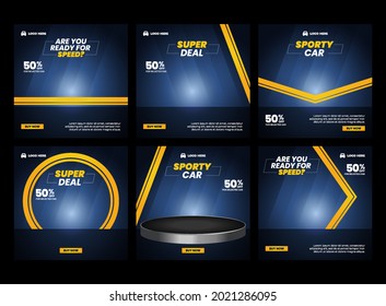 Car Sale Social Media Post Square Banner Template