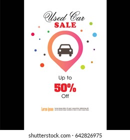 Car sale  template.vector illustration.