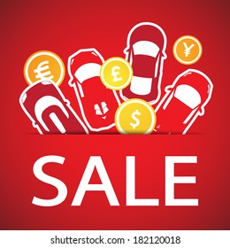 Car Sale. Vector