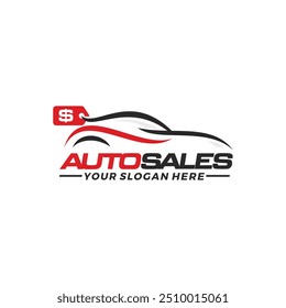 Car sales logo template vector illustration