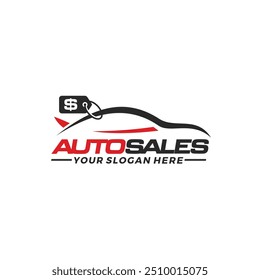 Car sales logo template vector illustration