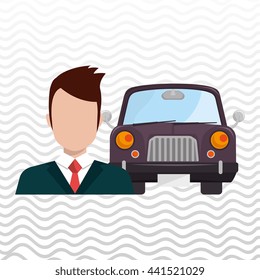 car salesman design, vector illustration eps10 graphic 