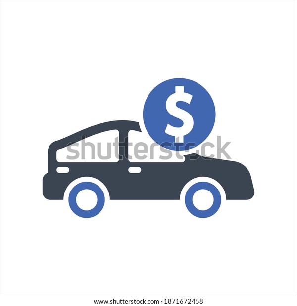 Car saving icon, vector
graphics