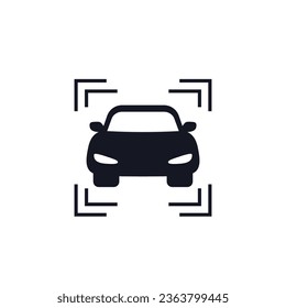 car scan icon on white