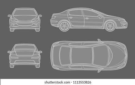 Car Schematic Images, Stock Photos & Vectors | Shutterstock