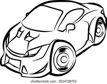 Escala SD del coche con trazo negro.