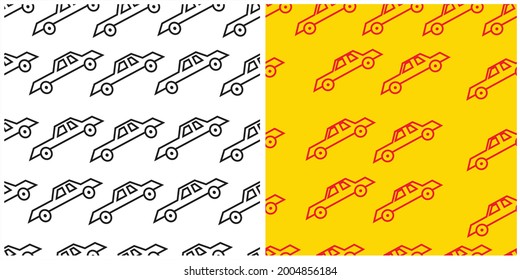 Car seamless pattern. Illustration background for decoration.
