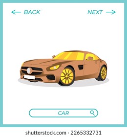 Car search design vector. Good for wallpaper, theme, t-shirt etc