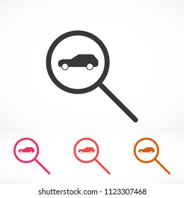 car search icon vector