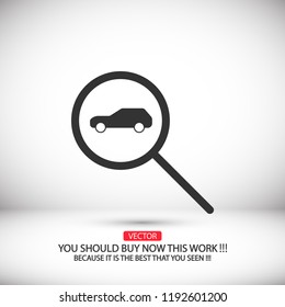car search icon vector