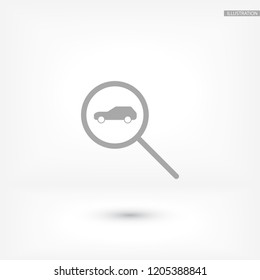 car search icon vector