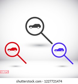 car search icon vector