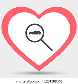 car search icon vector