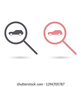 car search icon vector