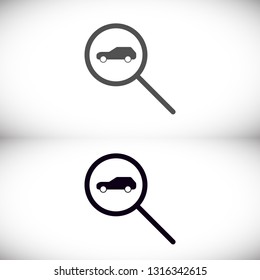 car search icon vector