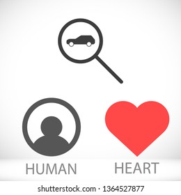 car search icon vector