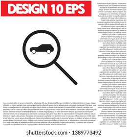 car search icon vector . Lorem Ipsum Illustration design