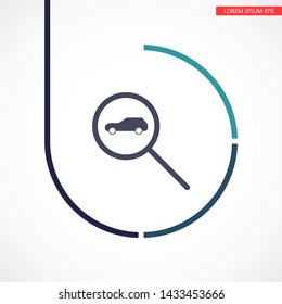 car search icon vector . Lorem Ipsum Illustration design