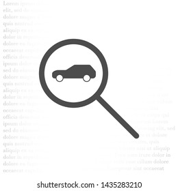 car search icon vector . Lorem Ipsum Illustration design