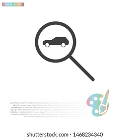 car search icon vector . Lorem Ipsum Illustration design