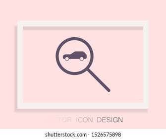 car search icon vector . Lorem Ipsum Illustration design