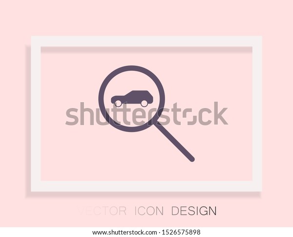 car
search icon vector . Lorem Ipsum Illustration
design