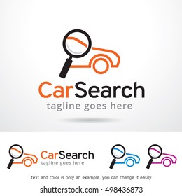 Car Search Logo Template Design Vector