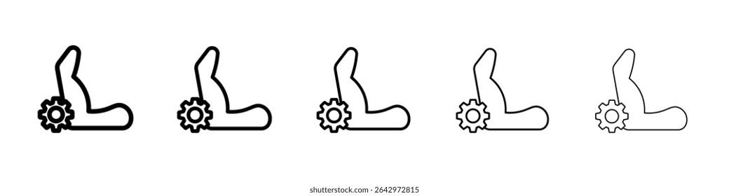 Car seat adjustment icon Flat design on isolated background