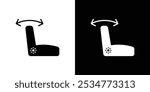 Car seat adjustment icon linear logo isolated