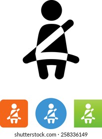 Car Seat Belt Icon