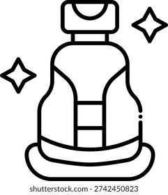 Car Seat Cleaning Solution Icon