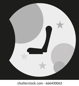 Car seat icon.