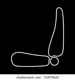 Car seat icon .